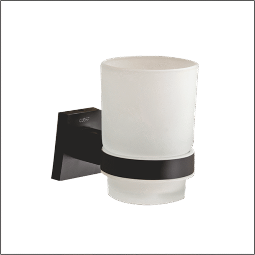 TV-12006 BK Glass Thumbler Holder