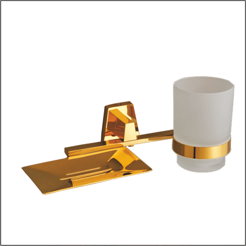 TV-12012 GL Brass Soap Dish Thumbler Holder Combo